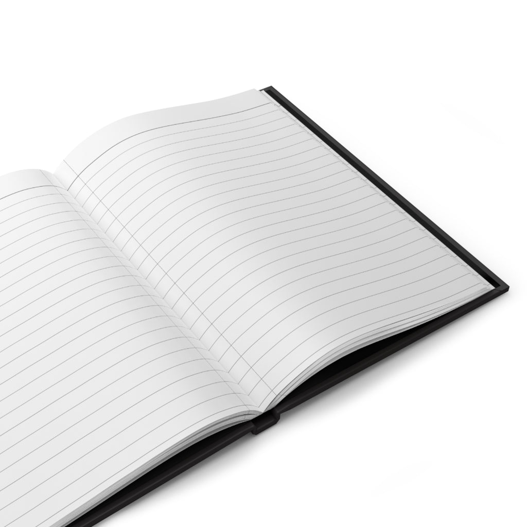 Botanical Yin‑Yang Hardcover Journal — Lined Matte Notebook (Peaceful Gift for Her)