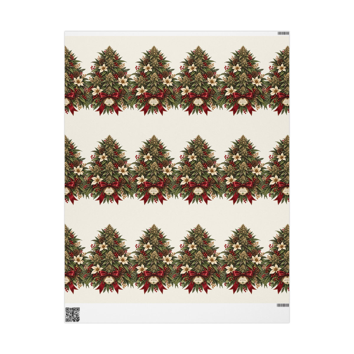 Cannabis Christmas Tree Wrapping Paper