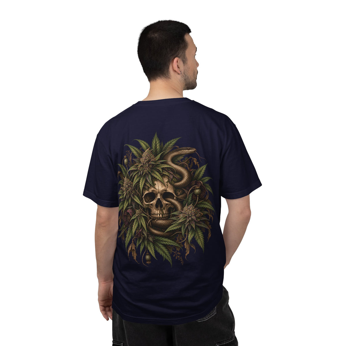 Botanical Skull T-Shirt – Gothic Nature Graphic Tee