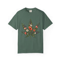 Floral Cannabis Leaf T-Shirt — Botanical Weed Graphic Tee