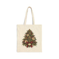 Cannabis Christmas Tree Canvas Tote Bag