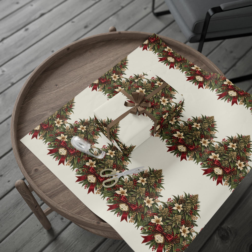 Cannabis Christmas Tree Wrapping Paper