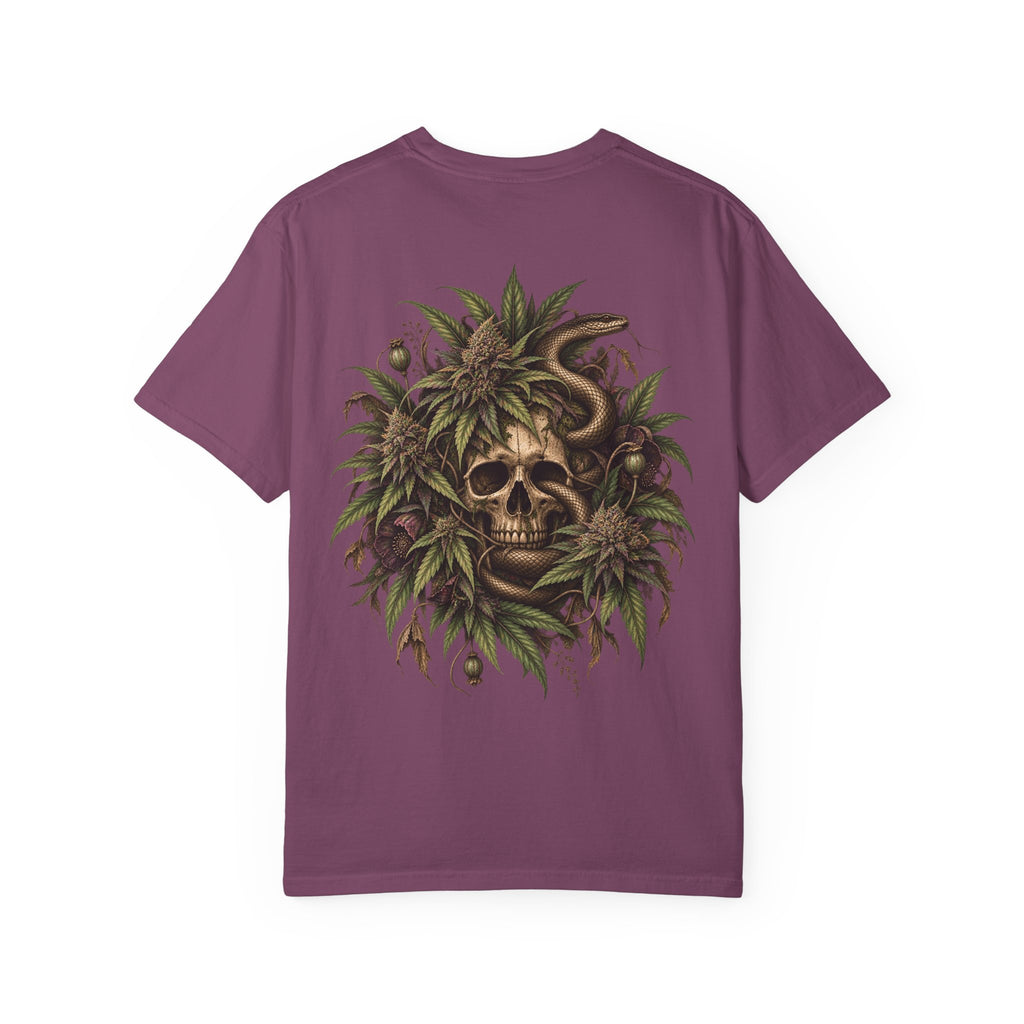 Botanical Skull T-Shirt – Gothic Nature Graphic Tee