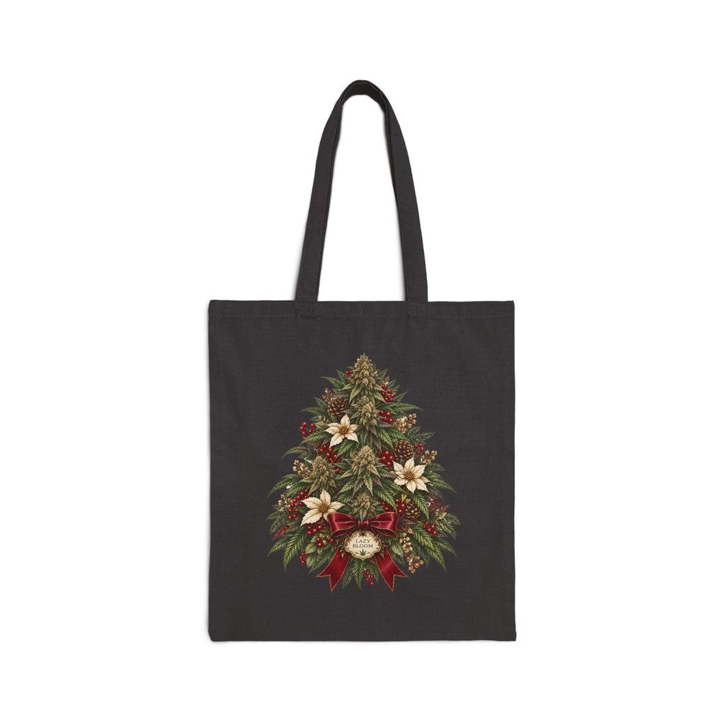 Cannabis Christmas Tree Canvas Tote Bag