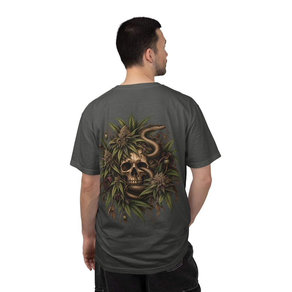 Botanical Skull T-Shirt – Gothic Nature Graphic Tee
