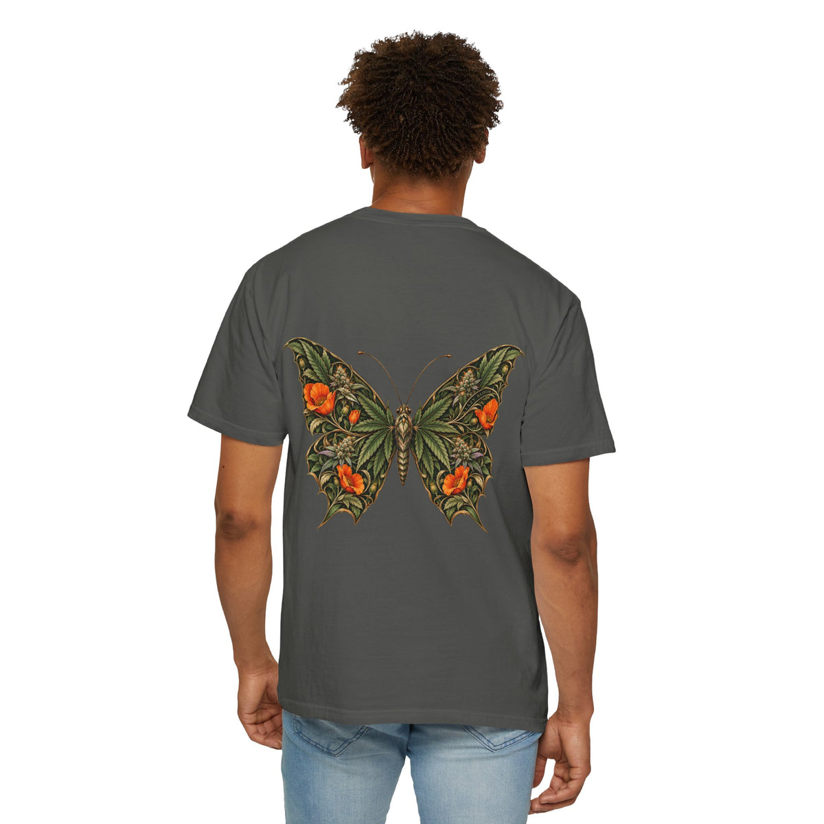 Butterfly Floral Backprint T‑Shirt