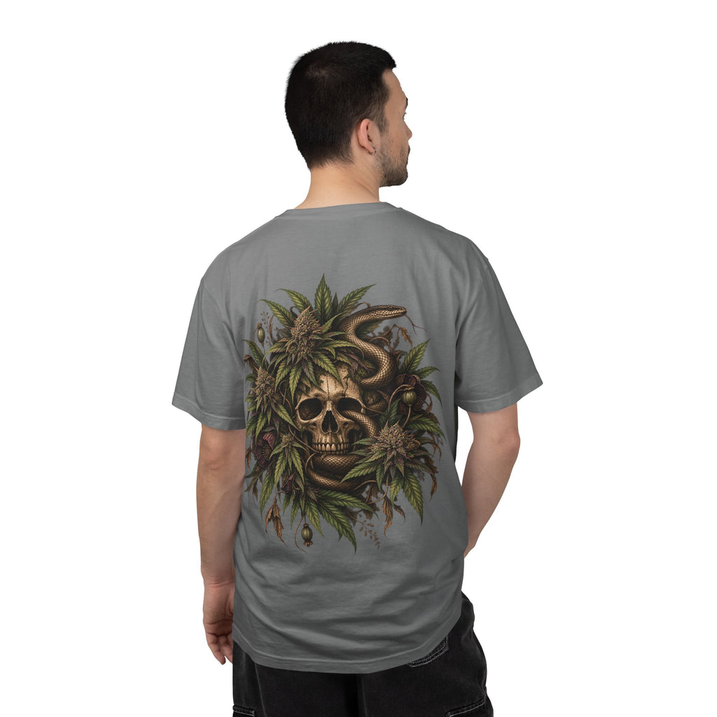 Botanical Skull T-Shirt – Gothic Nature Graphic Tee