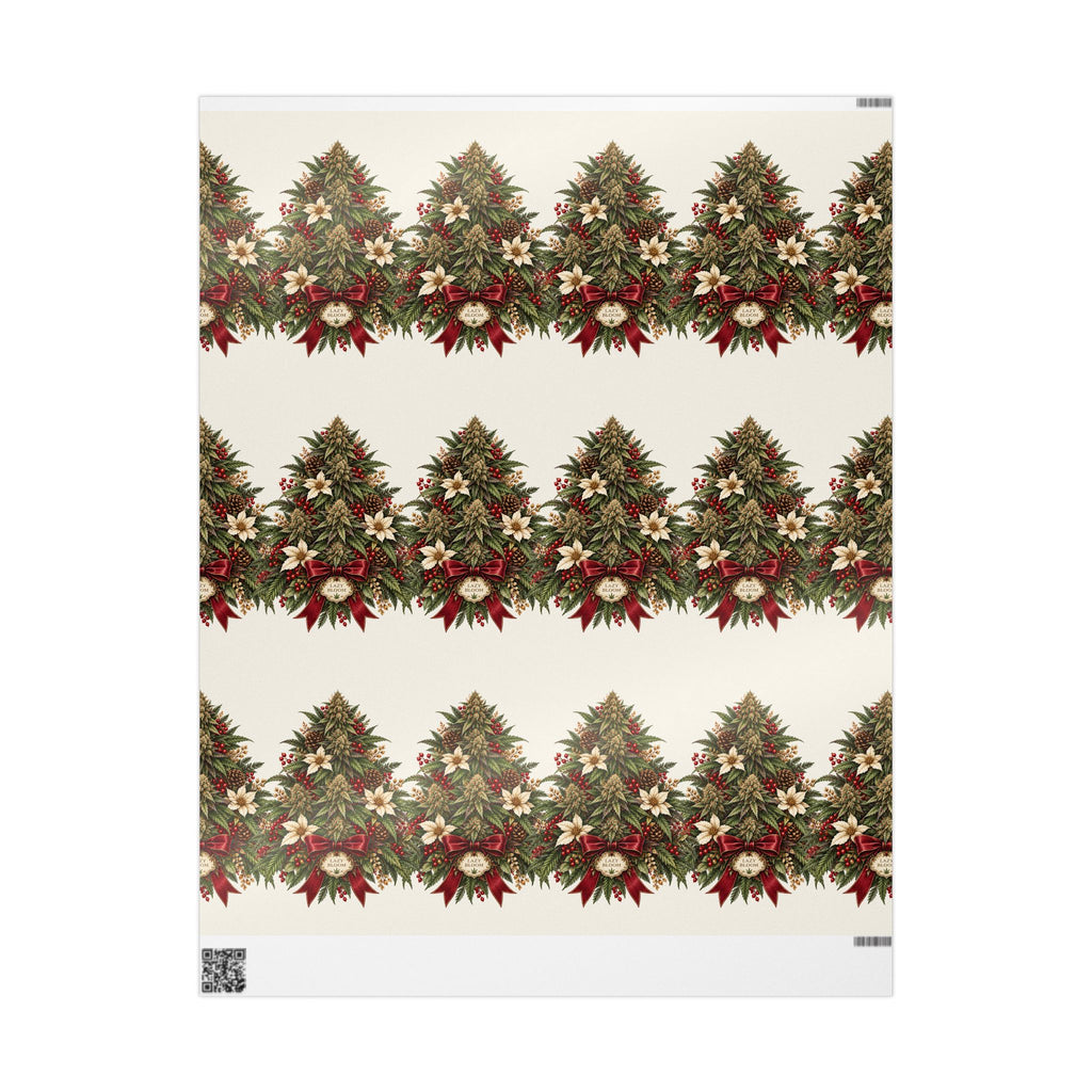 Cannabis Christmas Tree Wrapping Paper