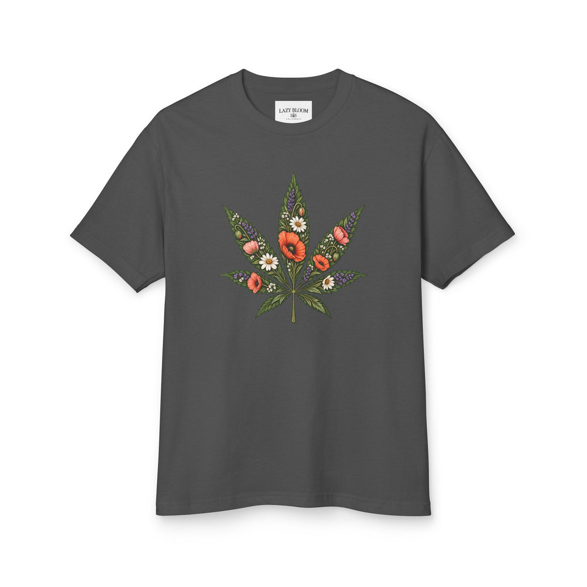 Floral Cannabis Leaf Tee