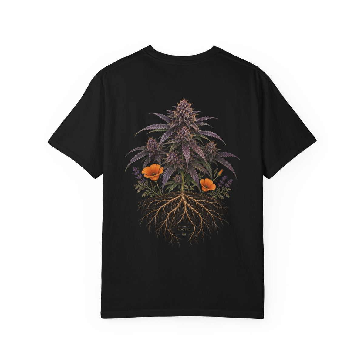 Highly Rooted- botanical cannabis Tshirt