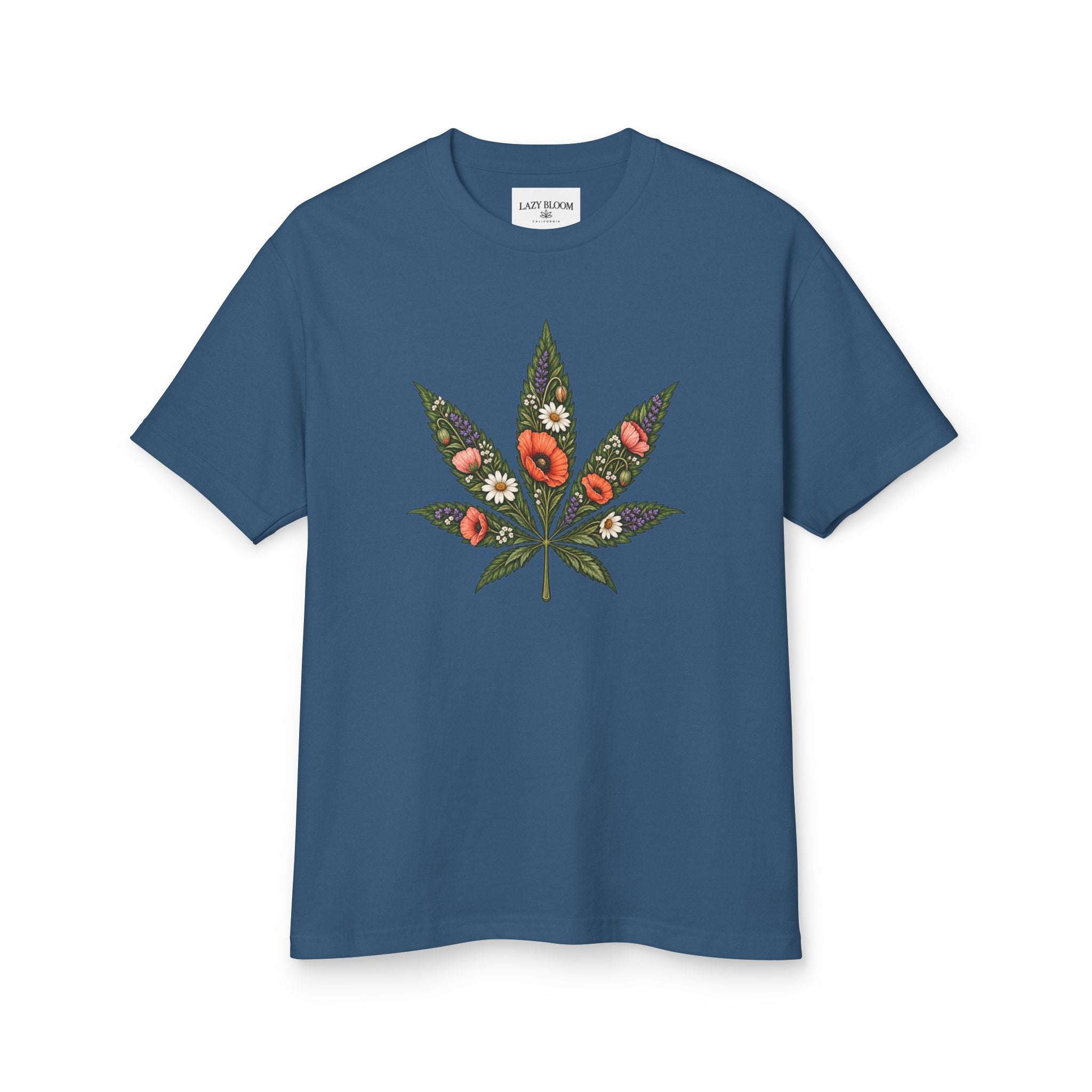 Floral Cannabis Leaf Tee