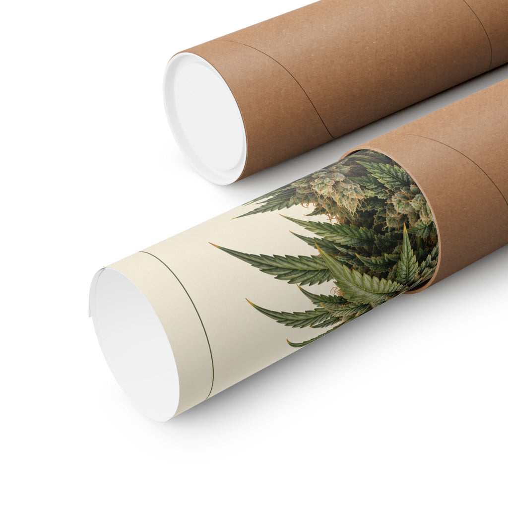 OG Kush Botanical Poster — Matte Vertical Cannabis Art Print