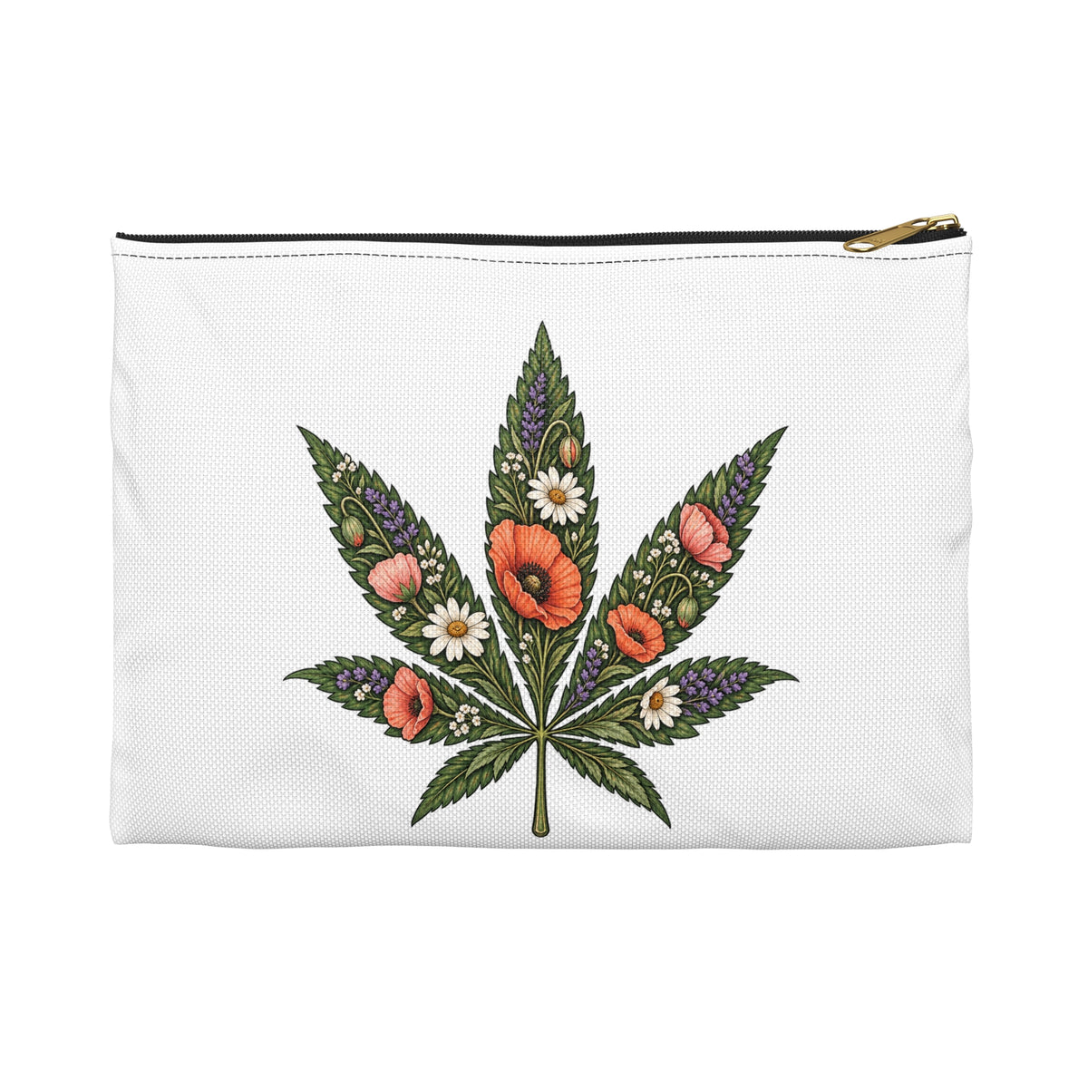 Lazy Bloom California Floral Accessory Pouch