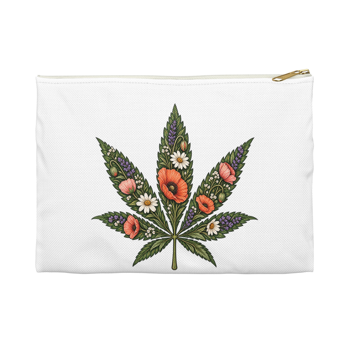 Lazy Bloom California Floral Accessory Pouch