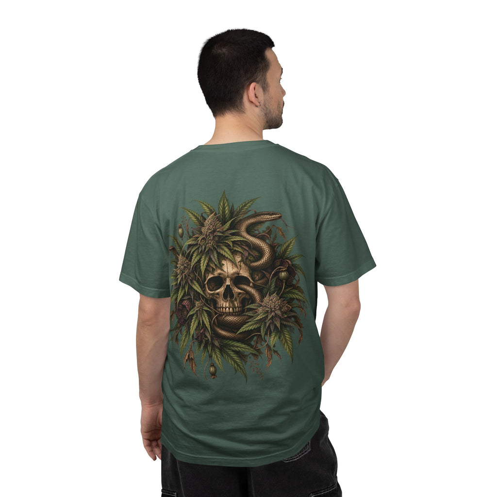 Botanical Skull T-Shirt – Gothic Nature Graphic Tee
